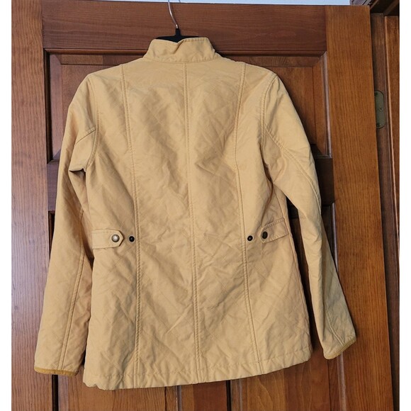 Women's Size XS Orvis Jacket Quilted Lined Mustard Color - Picture 2 of 7